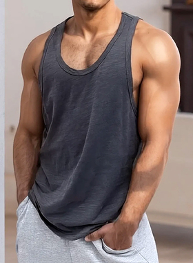 MCPW 美式健身运动背心男无袖潮牌男t恤夏季坎肩透气跑步训练衣服