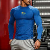 MCPW 上衣弹性速干秋冬跑步长袖 紧身运动T恤训练健身服男230505G