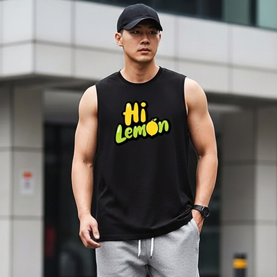 MCPW 背心男夏季圆领户外休闲上衣运动坎肩马甲透气美式220526G