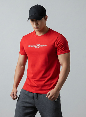 MCPW 百搭短袖青年新款夏季休闲潮牌健身运动T恤男圆领250515A