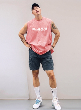 MCPW 运动休闲无袖坎肩夏季T恤美式健身潮牌背心男上衣250629C