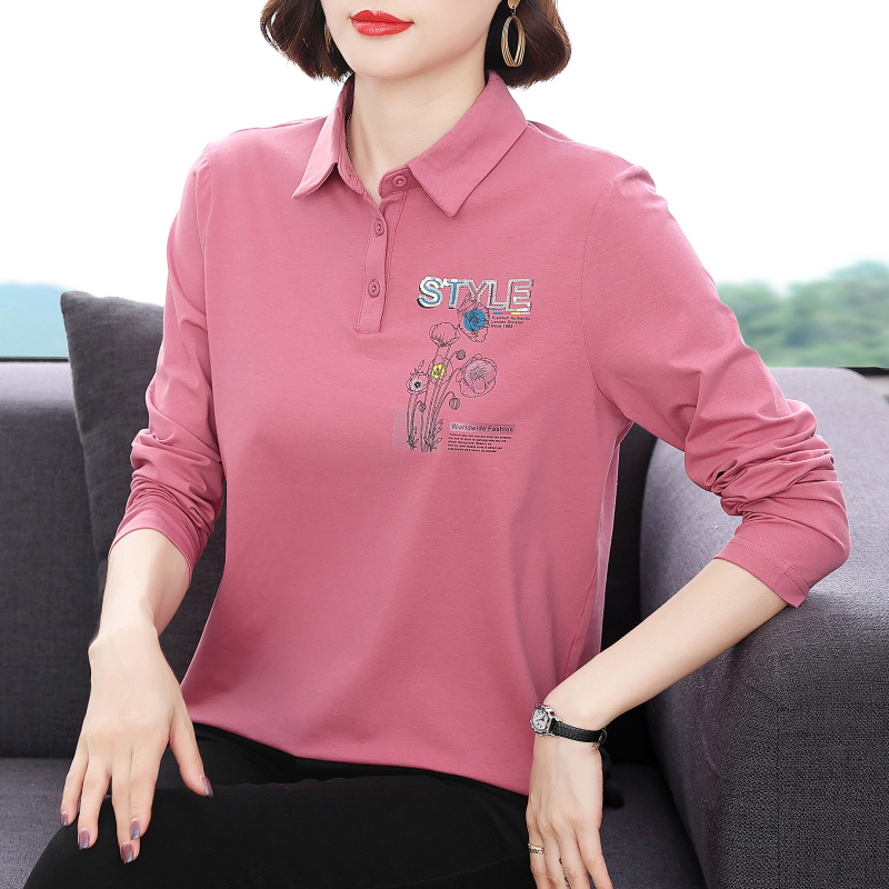 不起球不褪色不缩水洋气印花上衣