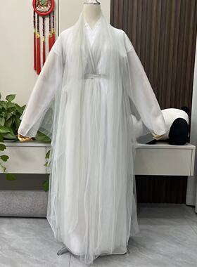 白浅古装中国风仙气汉服轻纱飘逸演出服三生三世十里桃花抖音同款