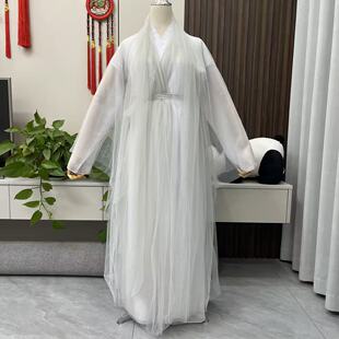 白浅古装中国风仙气汉服轻纱飘逸演出服三生三世十里桃花抖音同款