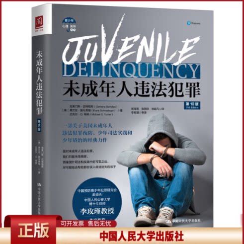 正版 未成年人违法犯罪 第10版 克莱门斯·巴特勒斯 中国人民大学出版社 9787300286624
