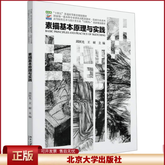 正版 素描基本原理与实践 邱国光,王硕 主编 北京大学出版社 9787301344910
