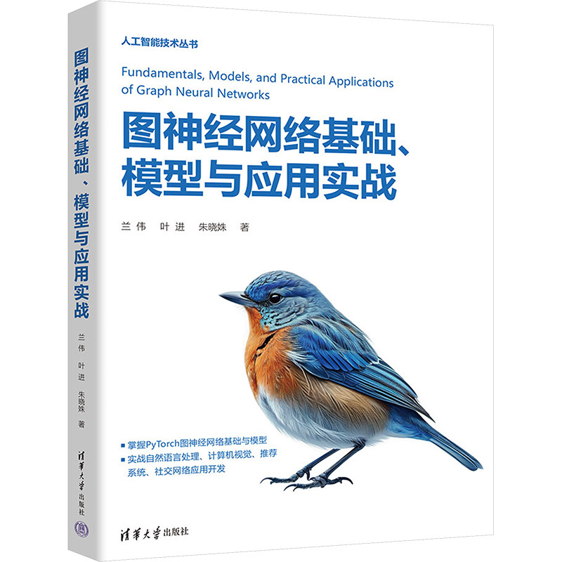 正版 图神经网络基础、模型与应用实战 兰伟,叶进,朱晓姝 著 清华大学出版社 9787302658832