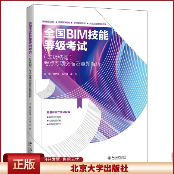 正版 全国 BIM 技能等级考试(二级结构)考点专项突破及真题解析 祖庆芝,王道永,王东 主编 北京大学出版社 9787301332801