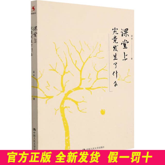 课堂上究竟发生了什么 吴非 中国人民大学出版社 9787300213507