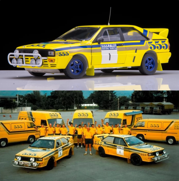 118奥迪QuattroA2WRC1986车模