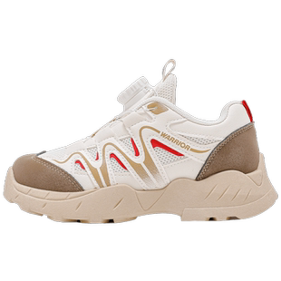 回力官方旗舰店女童运动鞋子2025春秋新款登山透气软底儿童老爹鞋