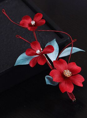 【丝藤花】新款手工非遗蚕丝绒花胸针国风新中式配饰禾秀服小饰品