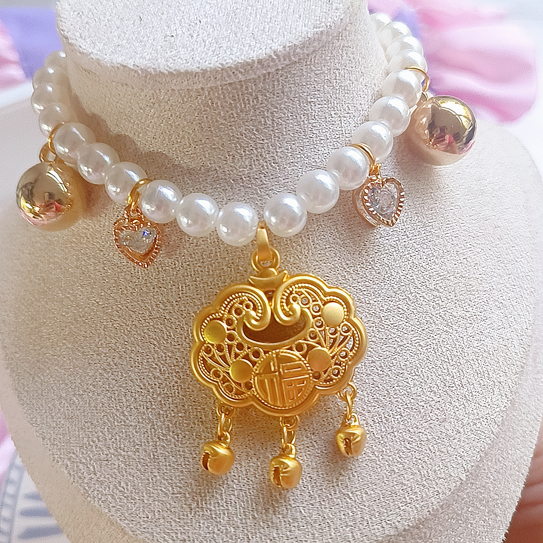 古法宠物项链保色金店同款贵气