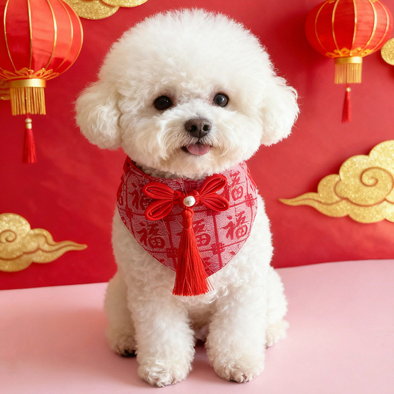 宠物过新年围兜福狗狗三角巾猫咪围脖可爱围嘴披肩中式中国风配饰,宠物/宠物食品及用品,围巾/口水巾,淘宝优惠券,粉丝福利购,淘宝优惠卷