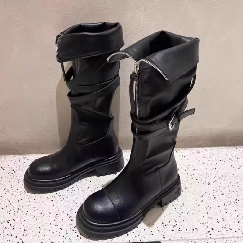 2025秋冬新款不过膝长靴