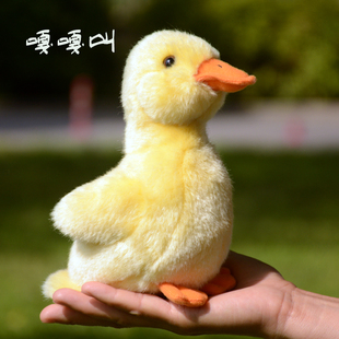 可爱小黄鸭毛绒公仔嘎嘎叫的小鸭子玩偶网红会叫的小黄鸭妈妈玩具