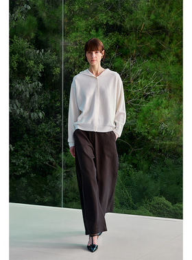 Chicnine |连帽开衫纯色针织开衫百搭长袖毛衣上衣外套韩版简约