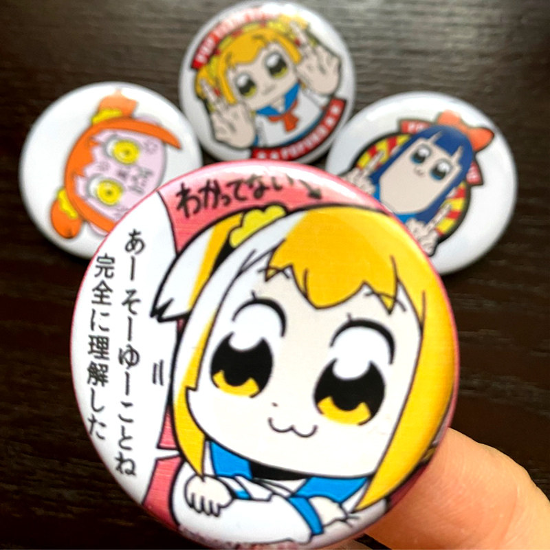 pop子与pipi美 日常popteamepic ポプテピピック徽章吧唧cosplay