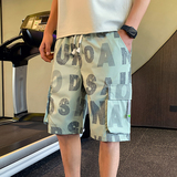 夏季男生社会小伙休闲短裤男士大裤衩宽松五分裤子1003-1A29P48，男装休闲裤，星座1003-1