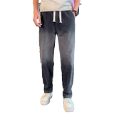 秋冬新款男生宽松牛仔裤男加绒加厚休闲裤长1003-1A56P55加绒P65，男装牛仔裤，星座1003-1