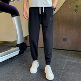 新款束脚裤刺绣裤子男韩版潮流男裤修身小脚休闲长裤1003-1A22P65，男装休闲裤，星座1003-1