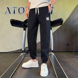 冬季加绒加厚新款潮男小脚休闲裤男生社会小伙长裤1003-1A69P68，男装休闲裤，星座1003-1