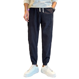 冬季新款加绒男生美式运动裤男士社会小伙长裤卫裤1003-1A70P58，男装休闲裤，星座1003-1