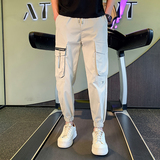 2024春夏新款男生修身时尚休闲裤男百搭工装小脚裤1003-1A27P48，男装休闲裤，星座1003-1
