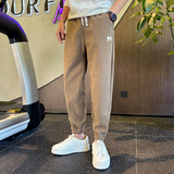 秋冬新款加绒加厚奥利绒男生休闲裤潮男束脚裤长裤1003-1A71P58，男装休闲裤，星座1003-1