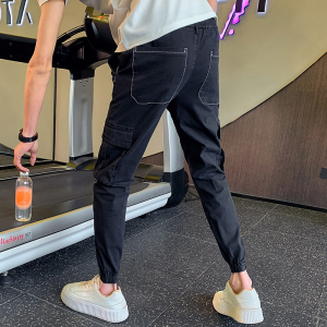 秋痞帅男生修身休闲裤 男士潮流小脚长裤男裤工装1003-1A20P58,男装休闲裤,星座1003-1