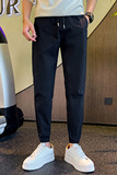 2024春秋新款痞帅裤子男士修身小脚九分裤潮流休闲裤1003-1A60P48，男装休闲裤，星座1003-1