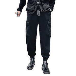 冬季加绒保暖男士修身运动裤 男生小脚休闲长裤卫裤1003-1A75P68图片