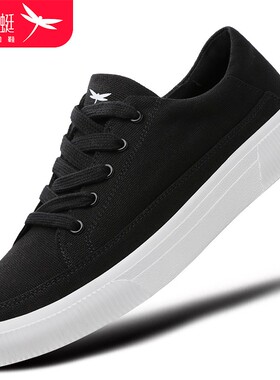 红蜻蜓官方正品休闲板鞋时尚百搭潮流灰色休闲舒适轻盈透气帆布鞋