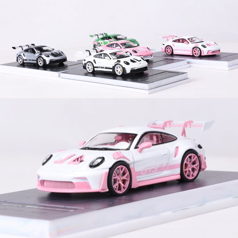 MJ 1:64 保时捷911 992 GT3 RS仿真合金汽车模型收藏