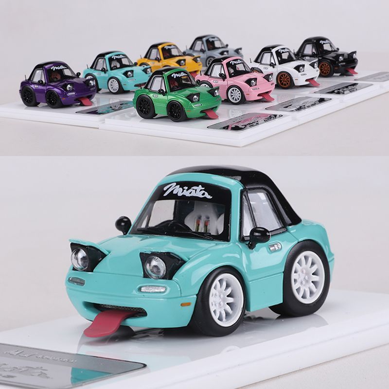 MJ 1:64马自达MX5 NA1 Miata Q版树脂车模收藏