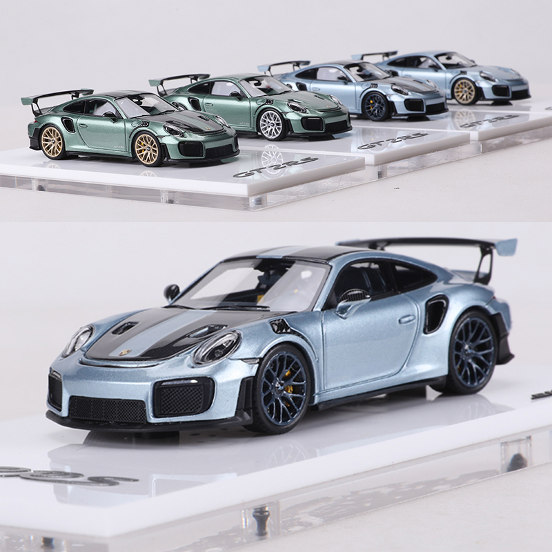 SUHE 1:64保时捷911GT2/GT3 RS 树脂汽车模型收藏