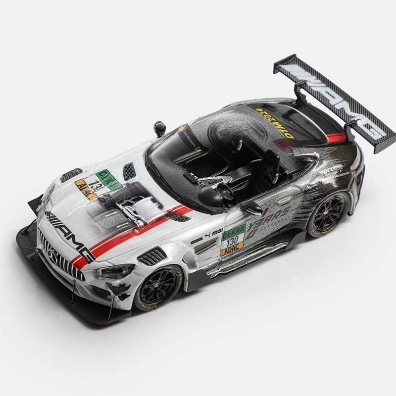 RM犀牛1:64奔驰AMG GTS纽博格林DTM赛事涂装合金车模型