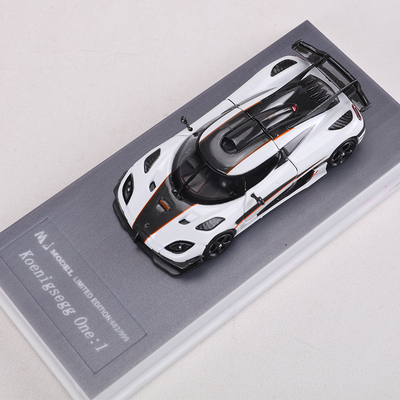MJ 1:64 柯尼塞格one1 夜光开盖版仿真合金汽车模型收藏