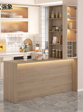 客厅餐厅吧台桌酒柜一体厨房隔断玄关收纳柜中岛台餐边柜定制G330