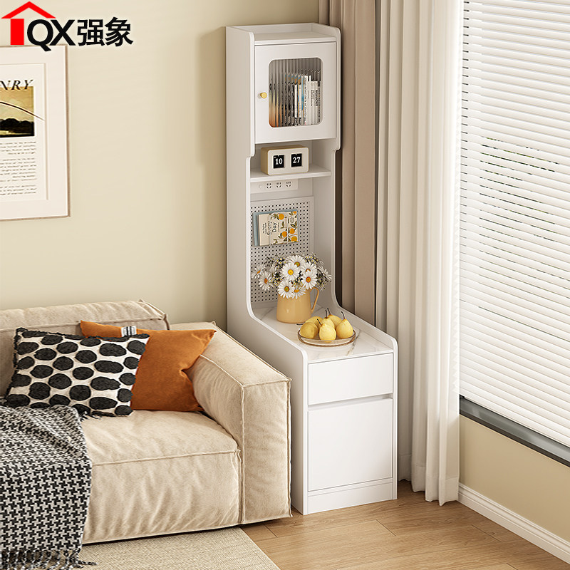 新款岩板沙发边柜边几侧边柜客厅夹缝柜窄柜卧室床头储物柜J66,住宅家具,角几/边几,淘宝优惠券,粉丝福利购,淘宝优惠卷