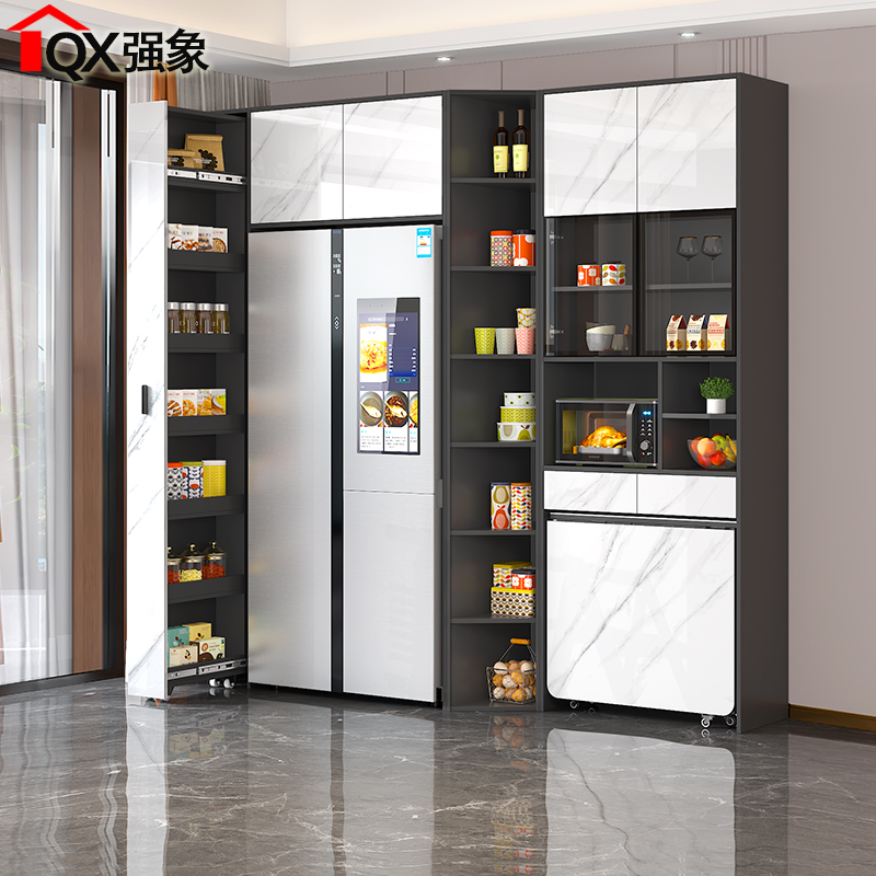 嵌入式冰箱柜餐边柜餐桌一体