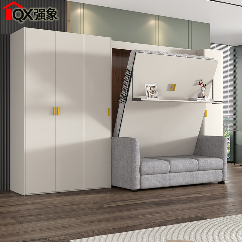 现代简约隐形床衣柜沙发多功能