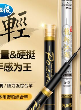 龙王恨超轻超硬综合竿野钓鲤鱼竿