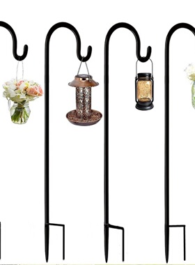 家居户外装饰插地配件牧羊钩适用婚庆挂花篮装饰庭院灯用品吊挂钩