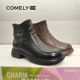 新款 COMELY康莉女鞋 2025冬季 方跟舒适通勤保暖后拉链短靴KKF58829