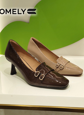 COMELY康莉女鞋2026春季新款商场直发细高跟浅口时尚单鞋KYQ61125