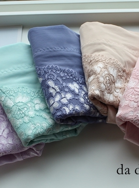 高端限量 外贸出口日本纯棉高腰网纱蕾丝收腹包臀大码女内裤A30