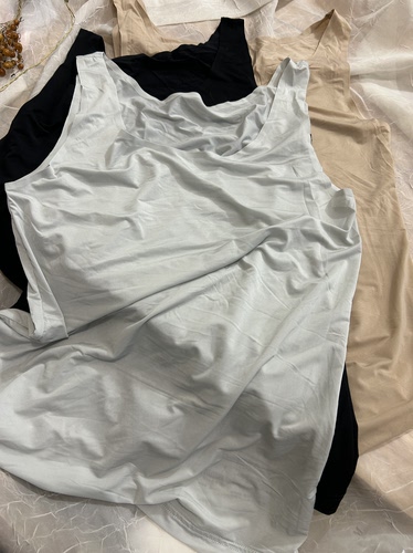 超凉感夏季女背心～软薄 弹力简约纯色无痕打底内搭 出口日单新款