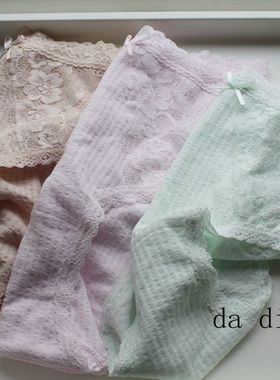夏天必入的全棉女内裤 外贸出口日单中高腰莎莎透气不勒腿大码C37