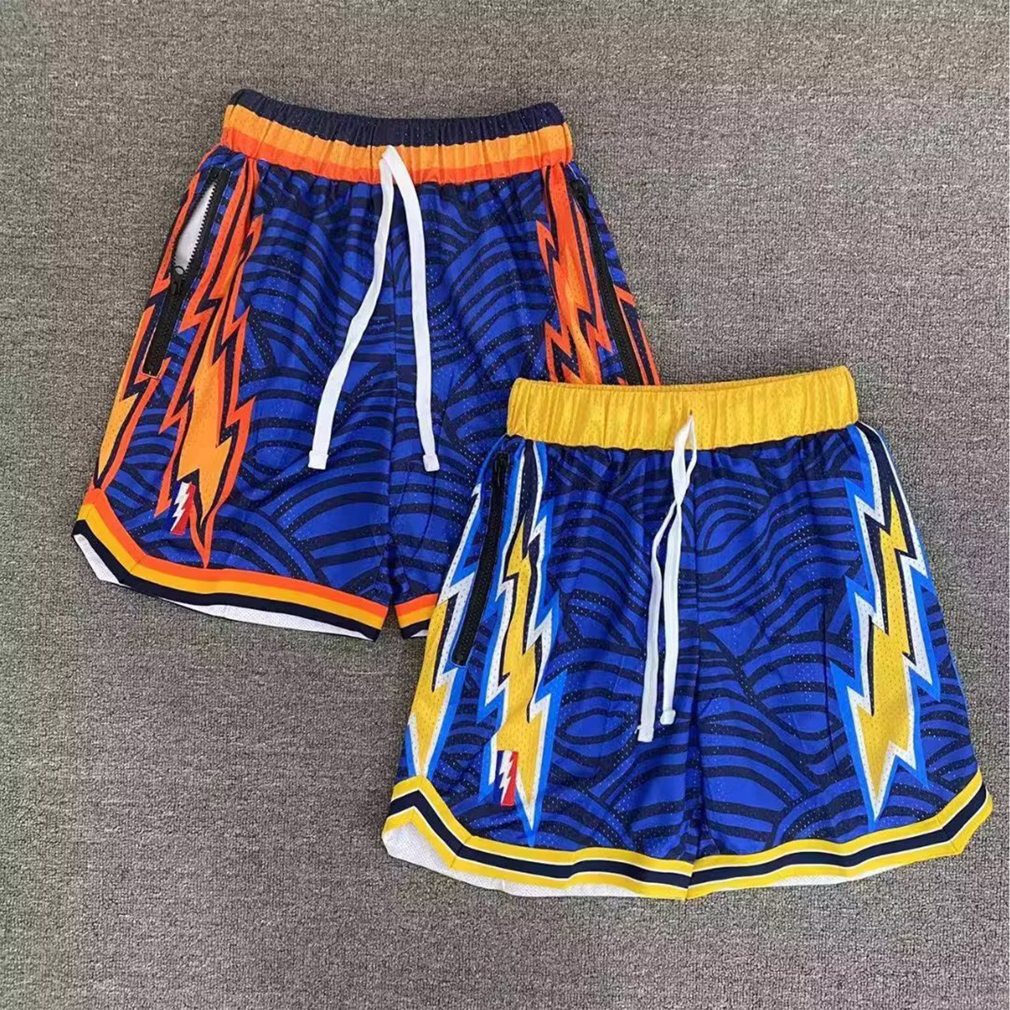 XDFM美式五分裤拉链口袋双层短裤